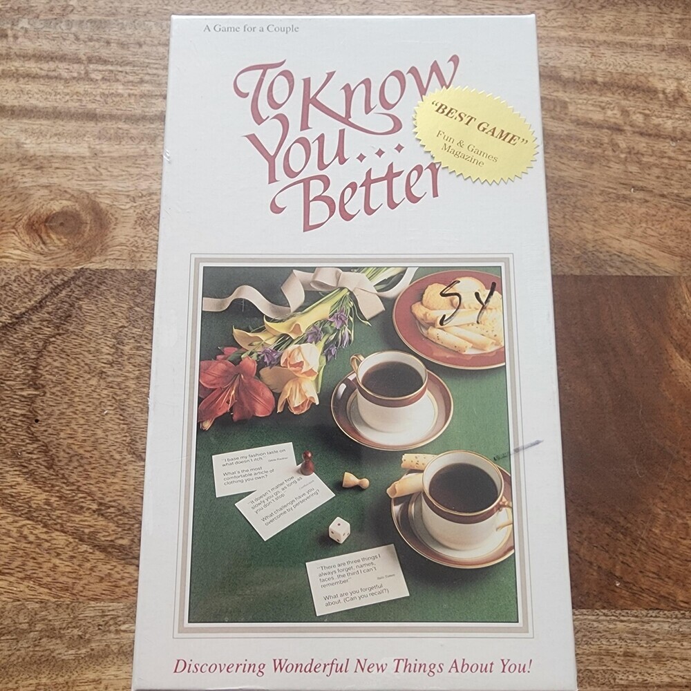 Time For Two To Know You Better Couples Board Game 1997 Adult Fun New Sealed